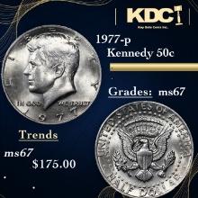 1977-p Kennedy Half Dollar 50c Grades GEM++ Unc