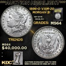 ***Auction Highlight*** 1896-o Morgan Dollar 1 Graded Choice Unc By USCG (fc)