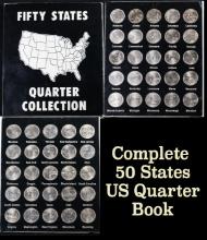 Complete 50 States US Quarter Book