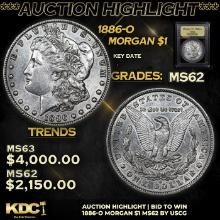 ***Auction Highlight*** 1886-o Morgan Dollar 1 Graded Select Unc By USCG (fc)