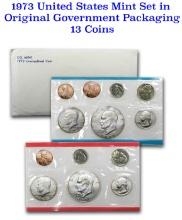 1973 U.S. Mint Set Original Government Packaging 13 coins