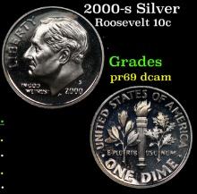 Proof 2000-s Silver Roosevelt Dime 10c Grades GEM++ Proof Deep Cameo