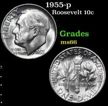 1955-p Roosevelt Dime 10c Grades GEM+ Unc