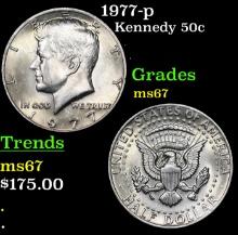 1977-p Kennedy Half Dollar 50c Grades GEM++ Unc