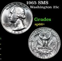 1965 SMS Washington Quarter 25c Grades sp66+