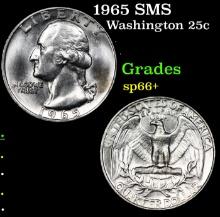 1965 SMS Washington Quarter 25c Grades sp66+