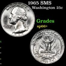 1965 SMS Washington Quarter 25c Grades sp66+