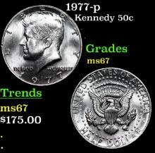 1977-p Kennedy Half Dollar 50c Grades GEM++ Unc