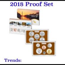 2018 United States Mint Proof Set - 10 pc set