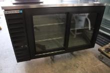 LIKE NEW Beverage Air 59" Slide Door Back Bar