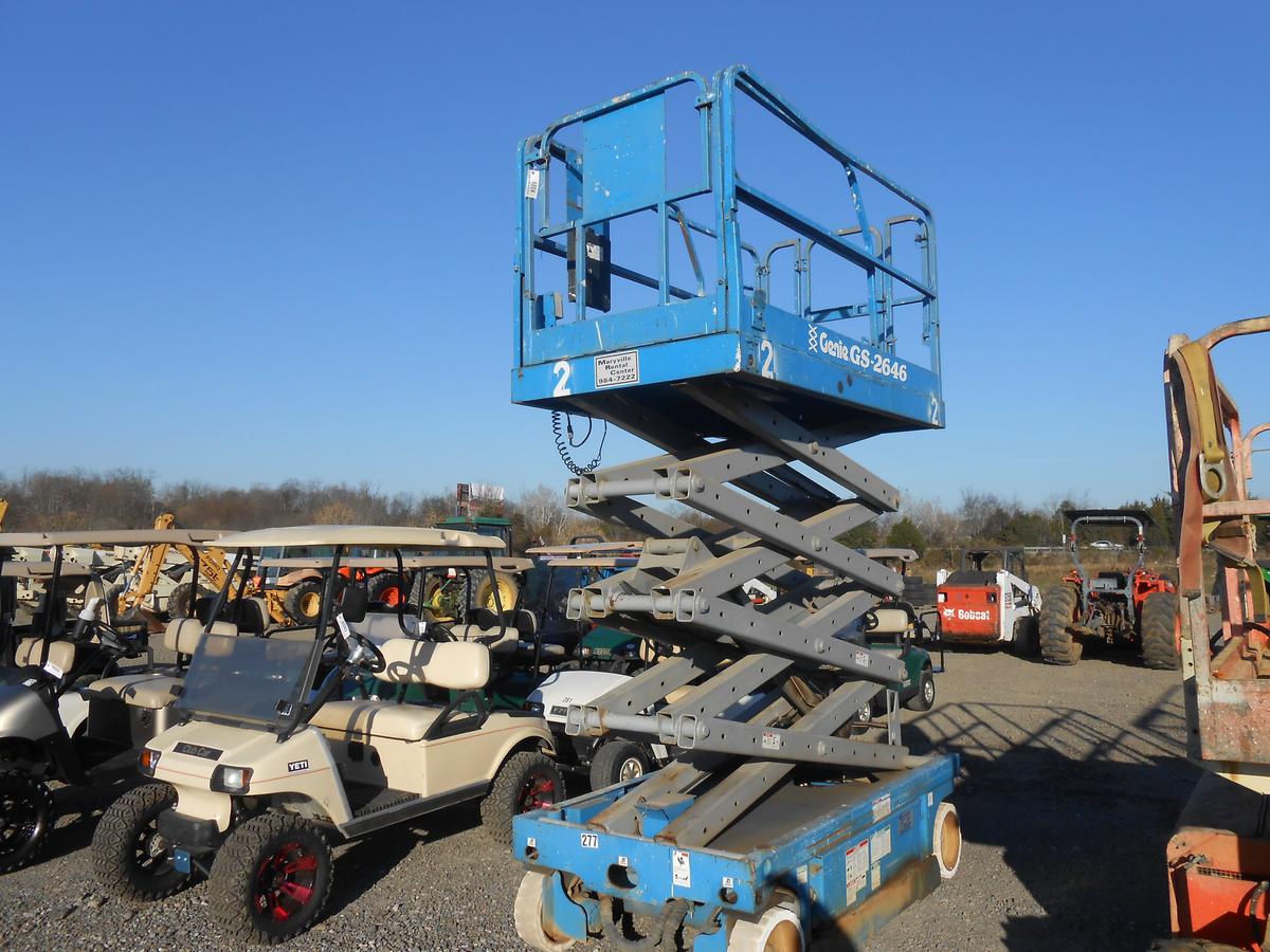 GENIE GS-2646 SCISSOR LIFT 494 HRS