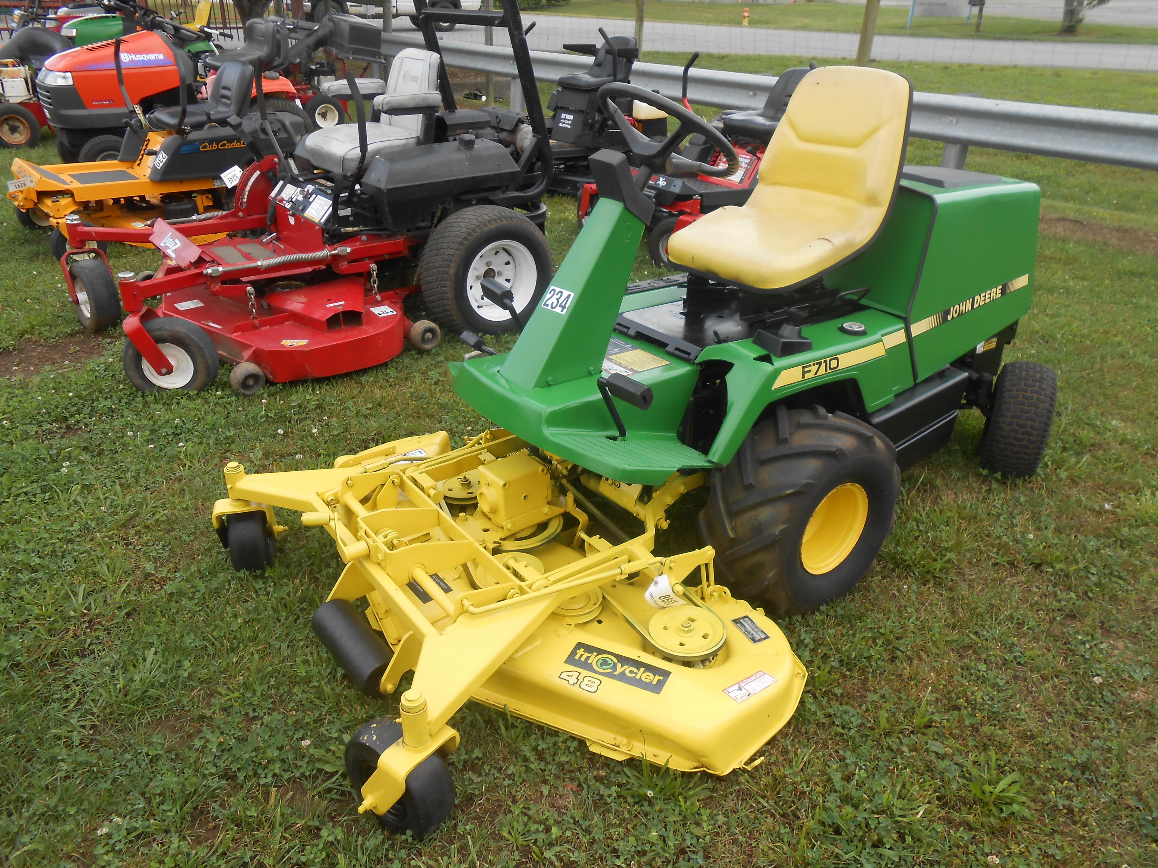 JOHN DEERE F710 MOWER W/ 48" DECK TAG 8665