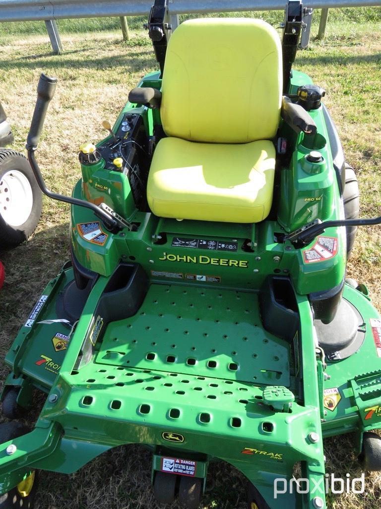 JOHN DEERE Z960A 34 HP KAWASKI ENGINE, W/ HYD DECK, SUSP SEAT, 60" CUT W/ R