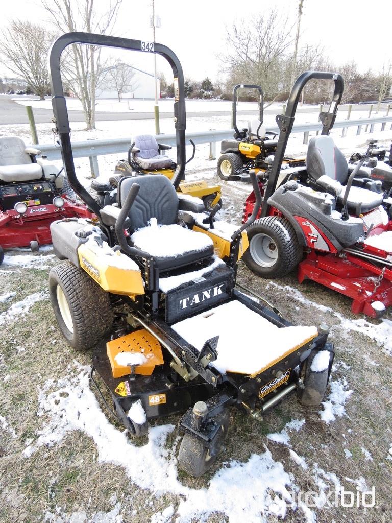 CUB CADET TANK M48 23HP KOHLER ENGINE, 48" COMM CUT DECK, W/ ROPS, SHOWING