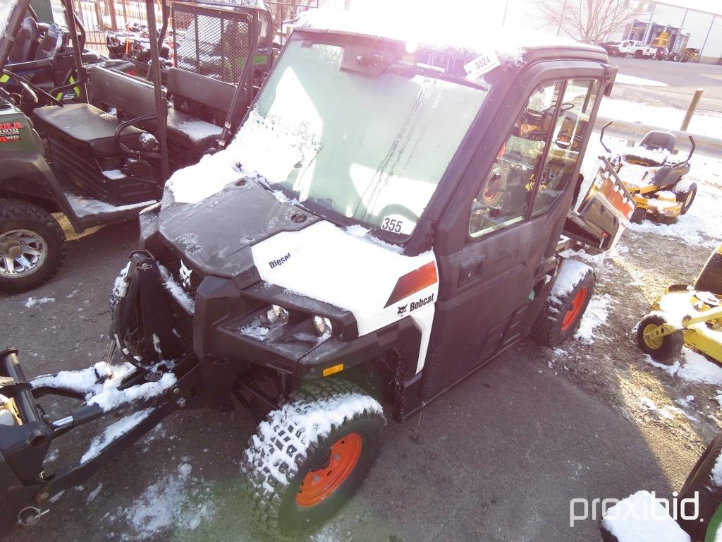 BOBCAT 3650 UTV 4X4, HYDROSTAT, DSL, CAB, HEAT/AIR, 150 HOURS, W/ BOBCAT BR