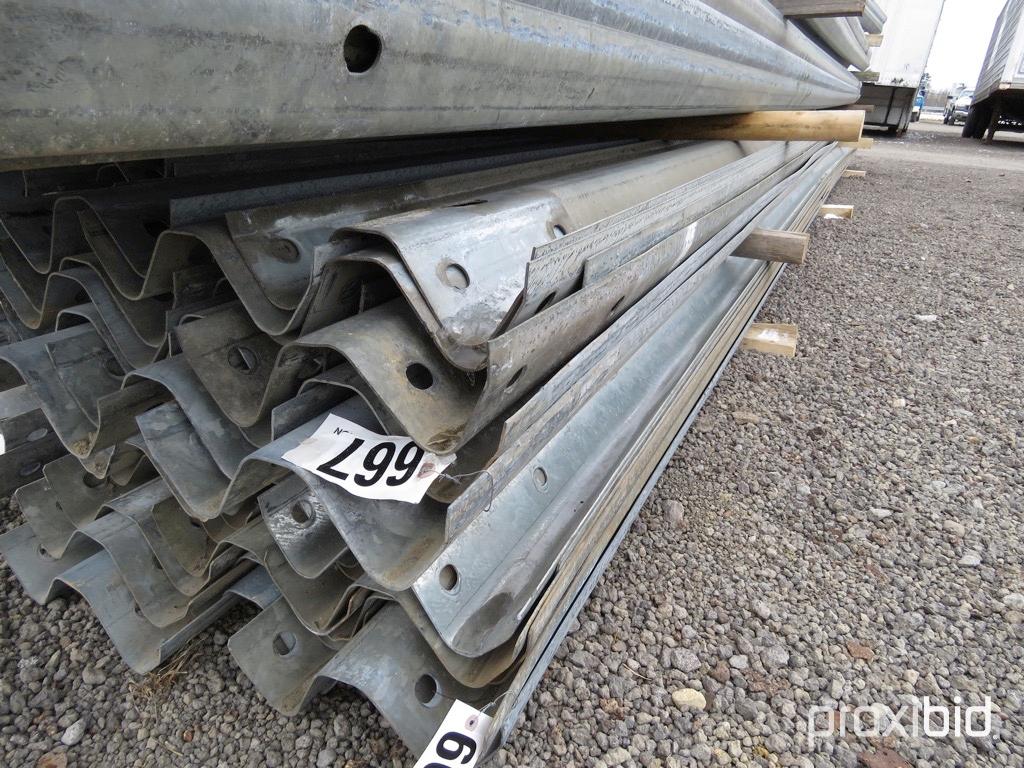 26 FT, 17 PIECES GUARDRAIL TAG #3768