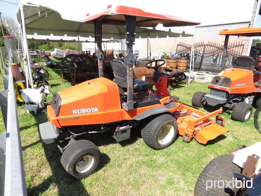 KUBOTA F3680 FRONT DECK MOWER DSL, 2995 HOURS, TAG 3561