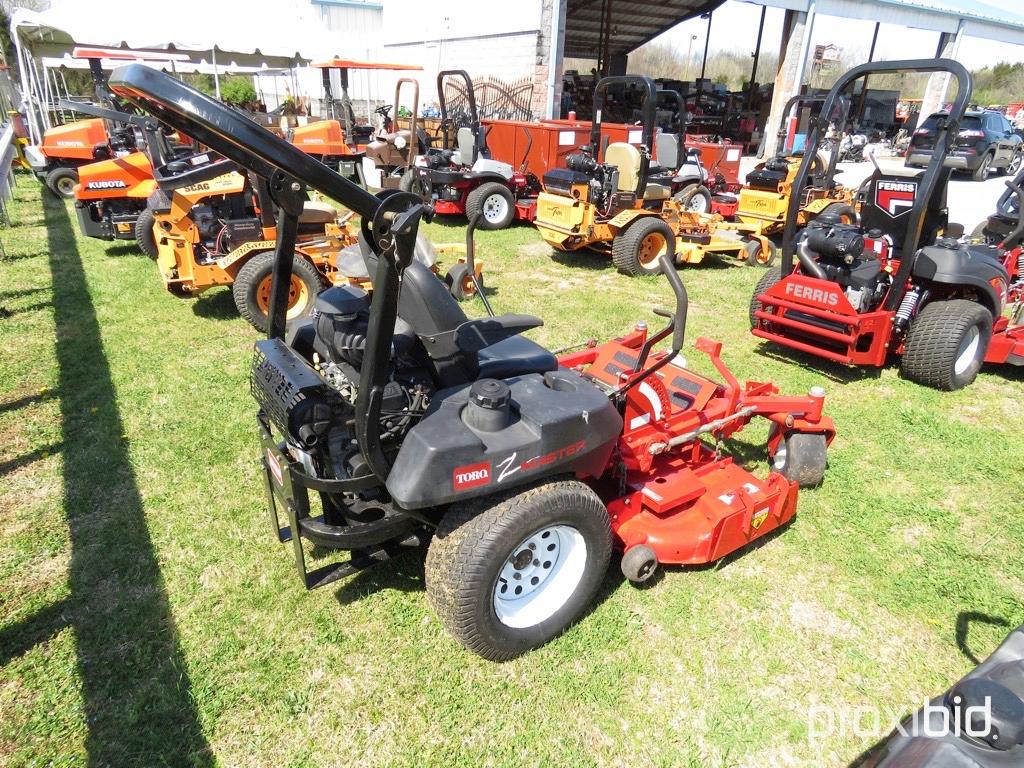 TORO Z MASTER 52" CUT, 27HP KOHLER ENG, W/ ROPS, SHOWING 461 HOURS, TAG #59