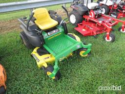 JOHN DEERE Z425-EZTRAK 25 HP ENGINE W/ WHEEL MOTOR PUMPS, 54" CUT SHOWING 275 HRS TAG # 7038