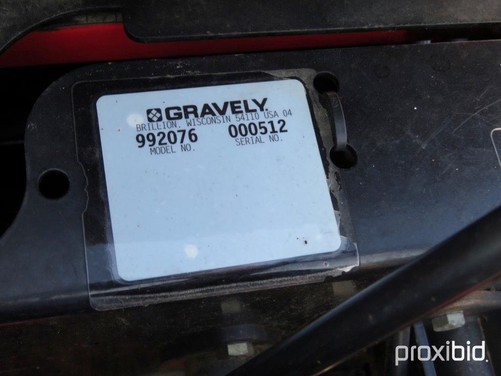 GRAVELY 272Z ZERO TURN MOWER DIESEL ENGINE, 72" CUT, TAG #8330