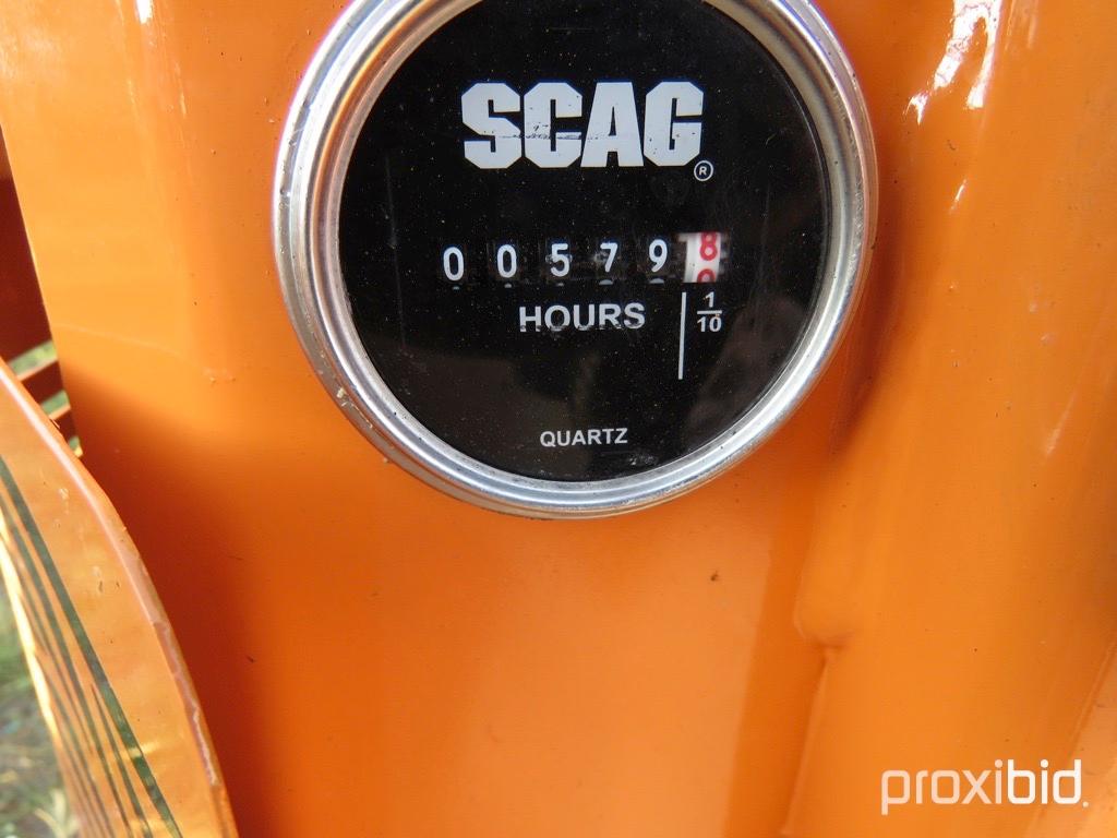 SCAG SABRE TOOTH MOWER 72" CUT VELOCITY PLUS DECK, 31HP DIESEL TURBO CHARGE ENGINE, ROPS, SERIAL #78