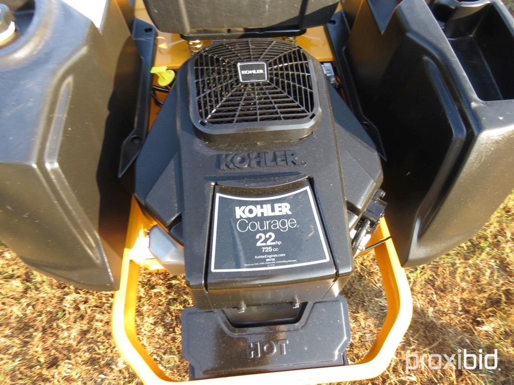 CUB CADET RZTS MOWER 42" CUT, KOHLER COURAGE 22HP ENGINE, SERIAL # 1D033H20211, SHOWING 195HRS, TAG