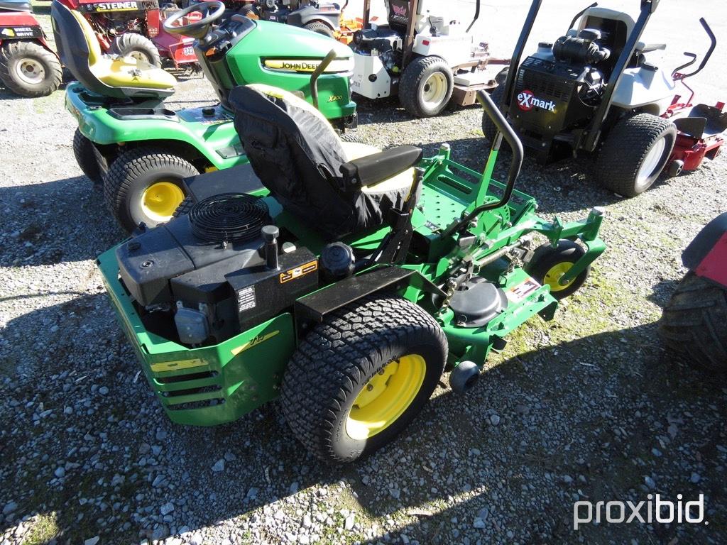 JOHN DEERE 717 ZERO TURN MOWER KAWASKI GAS ENG, 48" DECK, 713 HOURS