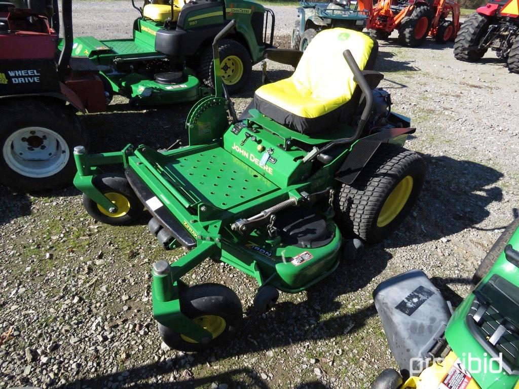 JOHN DEERE 717 ZERO TURN MOWER KAWASKI GAS ENG, 48" DECK, 713 HOURS