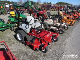 EXMARK LAZER Z MOWER 25HP KOHLER COMMAND ENGINE, 60" ULTRA CUT DECK, ROPS, SERIAL #729320, SHOWING 3