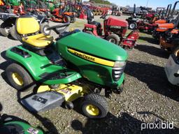 JOHN DEERE X300 RIDING MOWER 42" DECK, GAS ENGINE, 388 HOURS