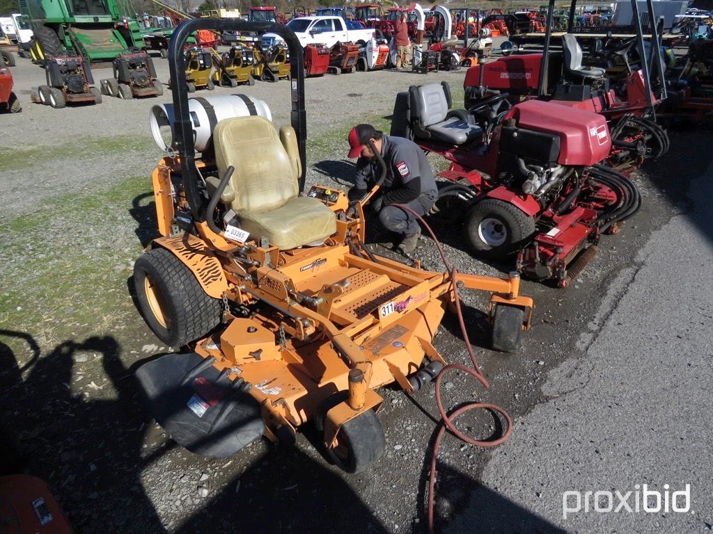 SCAG TURF TIGER ZERO TURN MOWER KOHLER PROPANE POWERED ENGINE, 61" DECK, TAG #3365