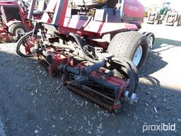 TORO 5500-D REELMASTER LAWN MOWER DIESEL ENGINE, 5 REELS, ROPS W/ CANOPY, 1468HRS, TAG #7867