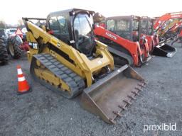 2017 CAT 299D2 SKID STEER TRACKS, C / H / A, 2 SPEED, HIGH FLOW, XPS, TOOTH BUCKET, HYDRAULIC QUICK