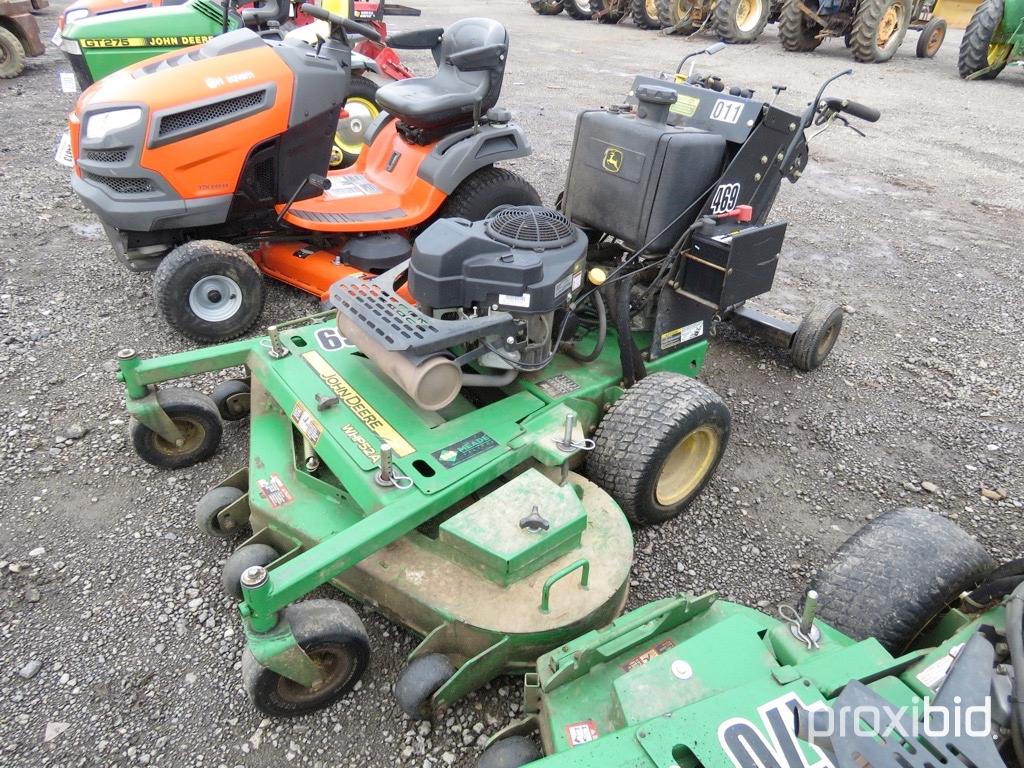 JOHN DEERE WHP52A WALKBEHIND ZERO TURN MOWER 52" DECK, SERIAL #1TCW52HPTGT070050, 1028HRS, TAG #4889