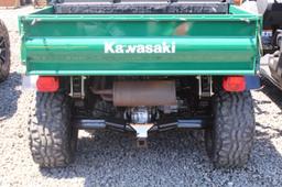 KAWASAKI MULE 3010 TRANS 4X4 4 SEATER, SHOWING 375 HRS, S # JKIAFCJ117B516727 TAG# 5237