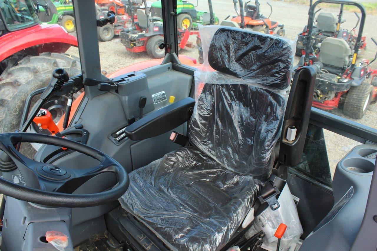 2018 KUBOTA M65-111 4WD, C/H/A, W/ KUBOTA LA1944 LOADER AND THIRD FUNCTION VALVE, HYDRAULIC SHUTTLE,