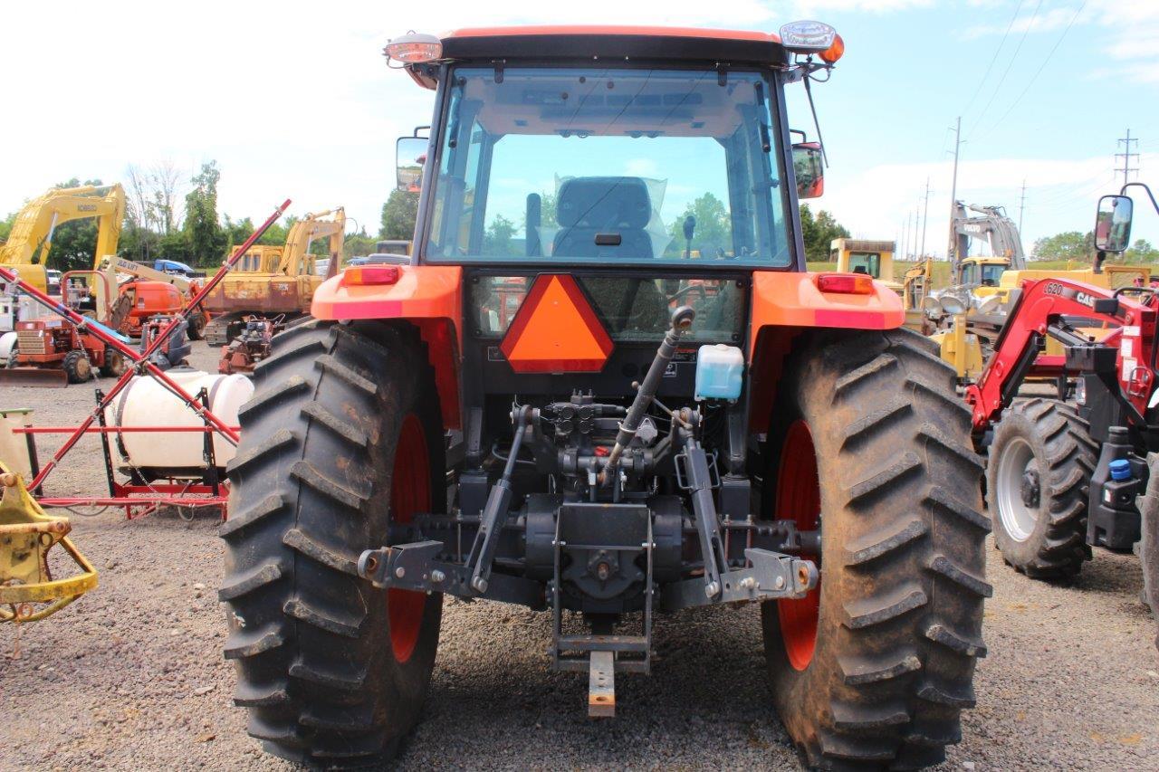 2018 KUBOTA M65-111 4WD, C/H/A, W/ KUBOTA LA1944 LOADER AND THIRD FUNCTION VALVE, HYDRAULIC SHUTTLE,