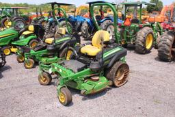 JOHN DEERE 2930R ZERO TURN MOWER 54" DECK KAWASAKI ENGINE, 661 HRS, S# ITC930RFAET020154, TAG# 5415