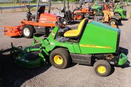 JOHN DEERE F-735 ZERO TURN MOWER YANMAR DIESEL ENGINE, 60" CUT, HYDRO LIFT, POWER STEERING, SHOWING