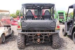 '15 KAWASAKI TERYX 800 4X4, TOP, SHOWING 1789 MILES, TAG# 9455