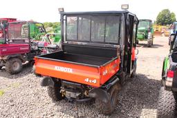 KUBOTA RTV 1140 CPX, 4 SEATER 4X4, HYD DUMP BED, CANOPY, GLASS WINDSHIELD & WIPER, P/S, SHOWING 613
