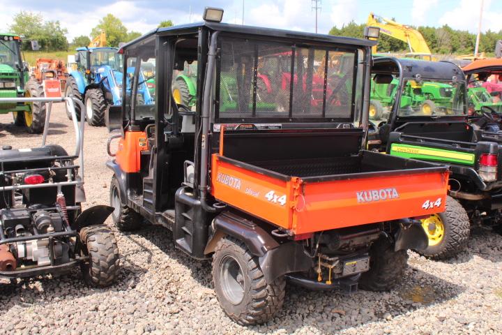 KUBOTA RTV 1140 CPX, 4 SEATER 4X4, HYD DUMP BED, CANOPY, GLASS WINDSHIELD & WIPER, P/S, SHOWING 613