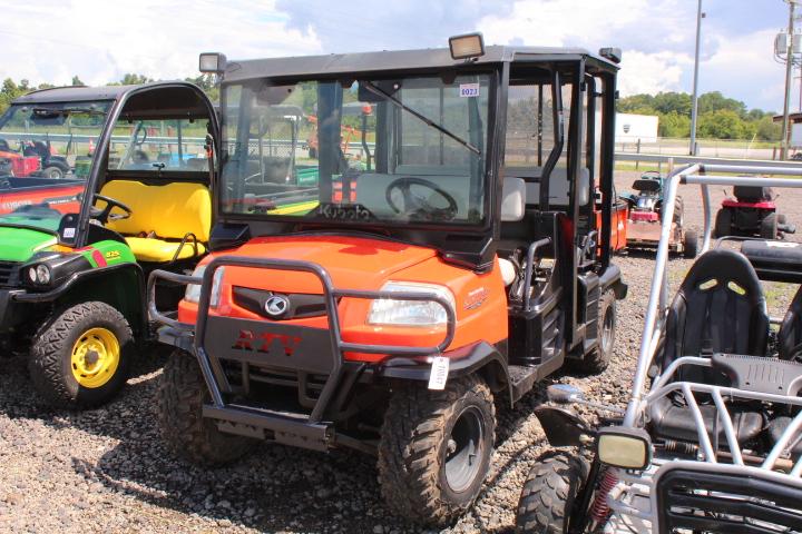 KUBOTA RTV 1140 CPX, 4 SEATER 4X4, HYD DUMP BED, CANOPY, GLASS WINDSHIELD & WIPER, P/S, SHOWING 613