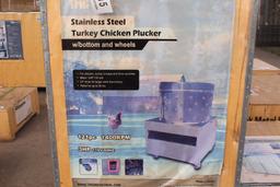 UNUSED CHICKEN/TURKEY PLUCKING MACHINE
