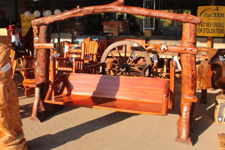 LARGE TEAKWOOD SWING