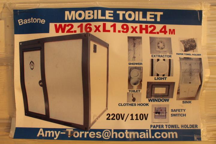 UNUSED BASTONE MOBILE TOILET/SHOWER