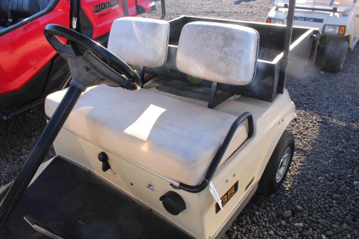 CLUB CAR GAS GOLF CART W/ BED & WINDSHIELD