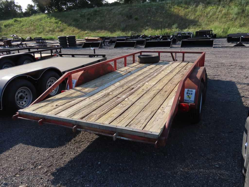 6.5" X 16' BIG BEE TANDEM AXLE BUMPER PULL TRAILER