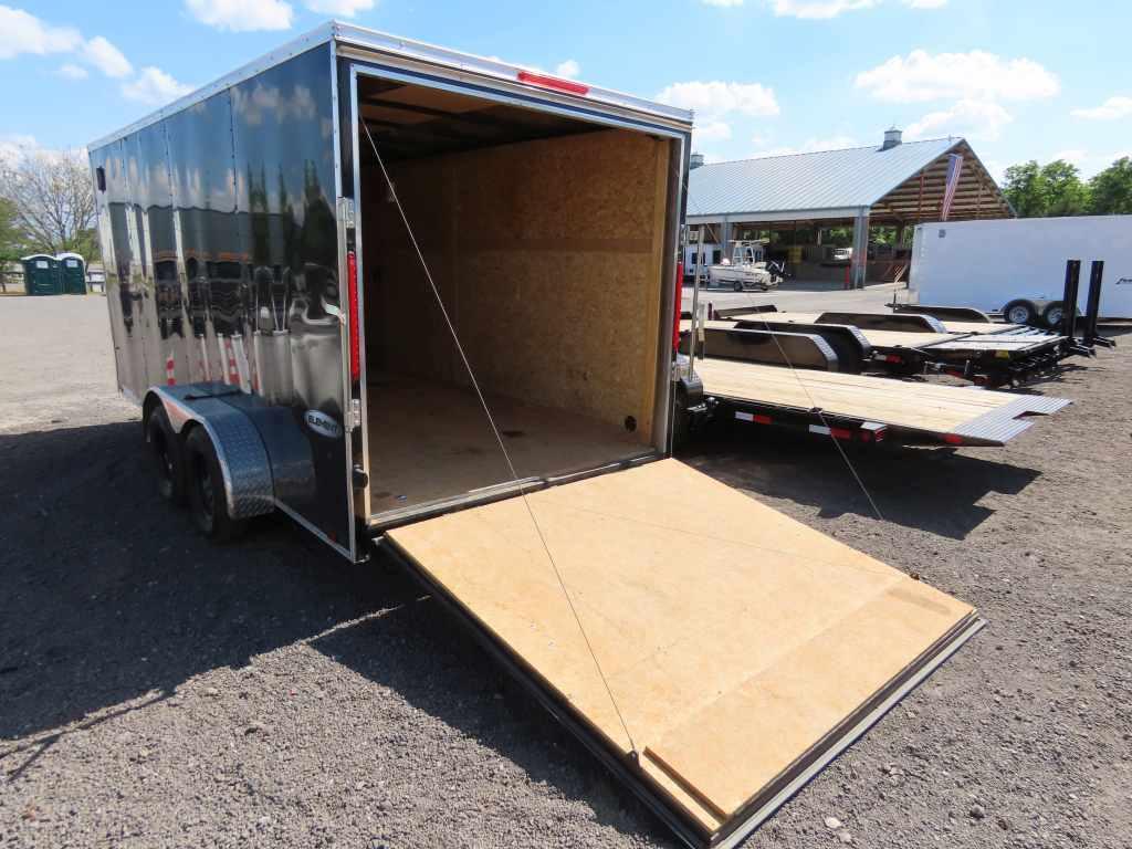 16FT LOOK ENCLOSED TRAILER, DUAL 5 LUG AXLES