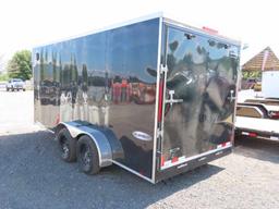 16FT LOOK ENCLOSED TRAILER, DUAL 5 LUG AXLES